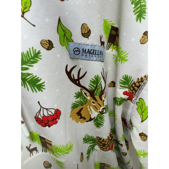 Magellan Outdoors Holiday Christmas Hoodie XL Pullover Kangaroo Pocket Lined - Picture 11 of 11